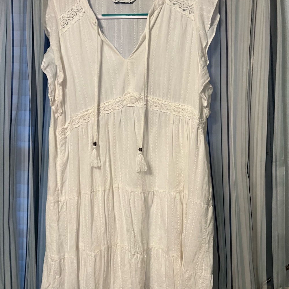 Sonoma White Textured Sleeveless Top